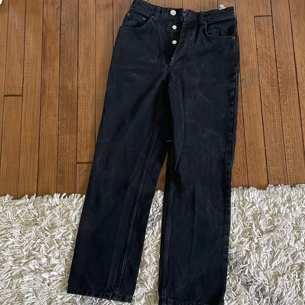 Zara straight leg black Jeans